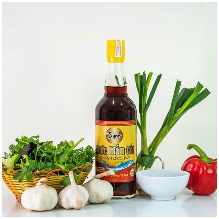 Nước Mắm Cá Cơm Đặc Biệt Sành 525ml