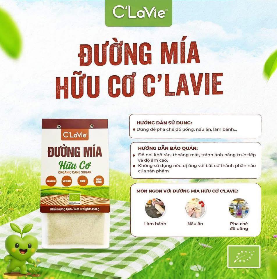 Đường mía Clavie 450gr