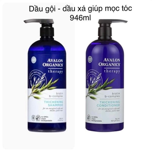 Dầu xả hữu cơ Avalon Organics Biotin mọc tóc 946ml ( Chai )