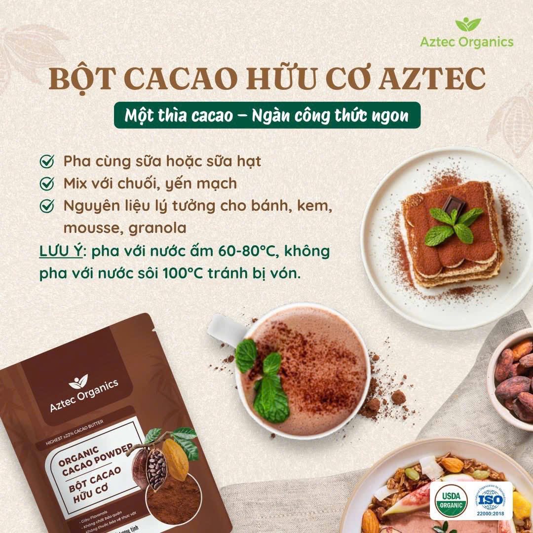 Bột Cacao Aztec Organic 150gr ( Gói )