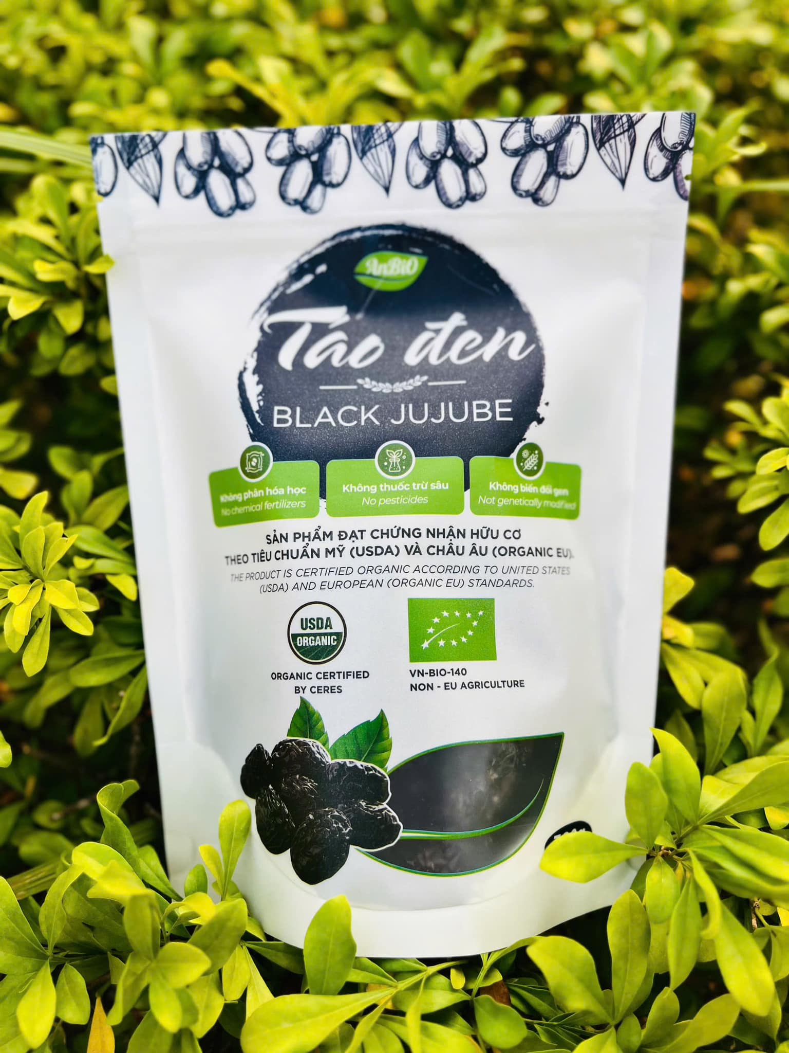 Táo Đen Hữu Cơ Black Jujube 300gr ( Túi )