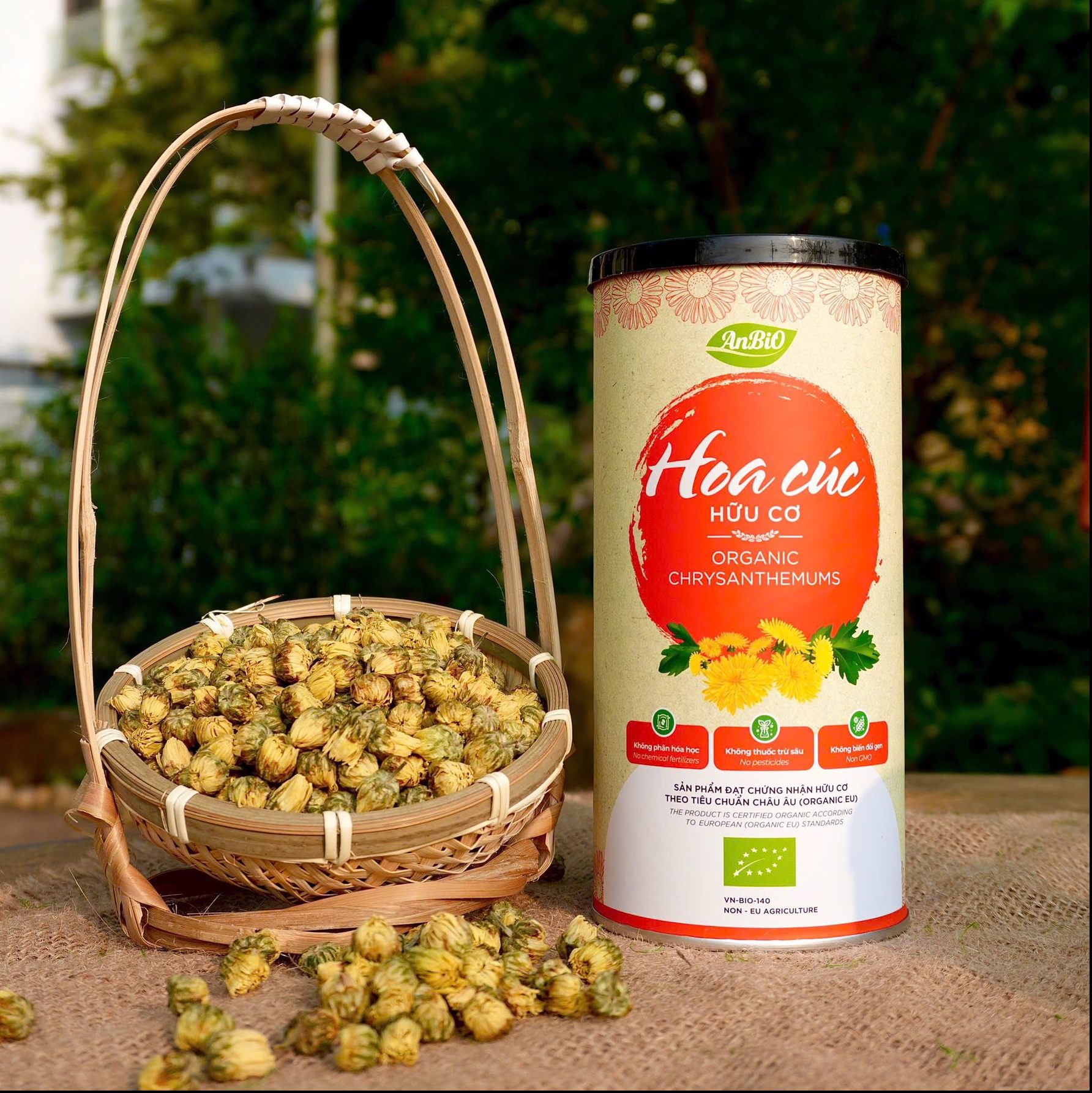 Trà Hoa Cúc Hữu Cơ Anbio 50g ( Hộp )