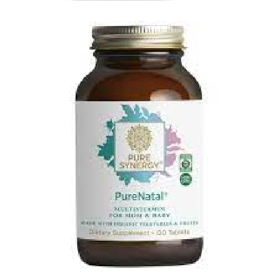 Vitamin cho mẹ bầu và cho con bú Pure Synergy 120 viên (Hộp)