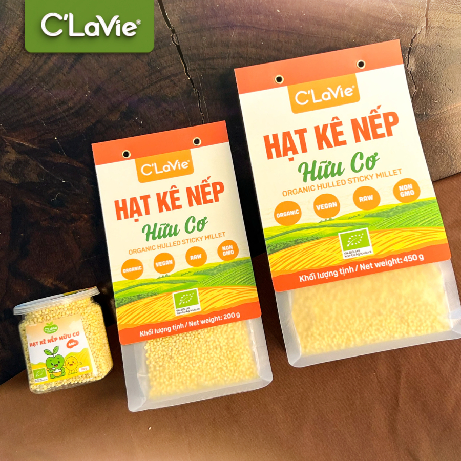 Hạt Kê Nếp Hữu Cơ C Lavie 450gr ( Túi)