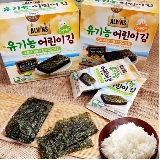 RONG BIỂN HỮU CƠ TÁCH MUỐI CHO BÉ ALVINS HÀN DẠNG MIẾNG 15G