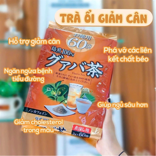 Trà ổi hỗ trợ giảm cân Orihiro 60 gói ( Túi )