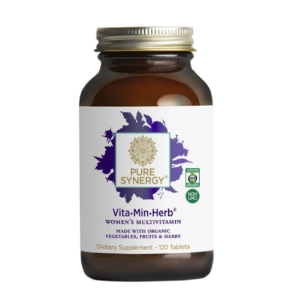 Multivitamin Thực Vật Hữu Cơ cho Phụ Nữ Pure Synergy 120v (hộp)