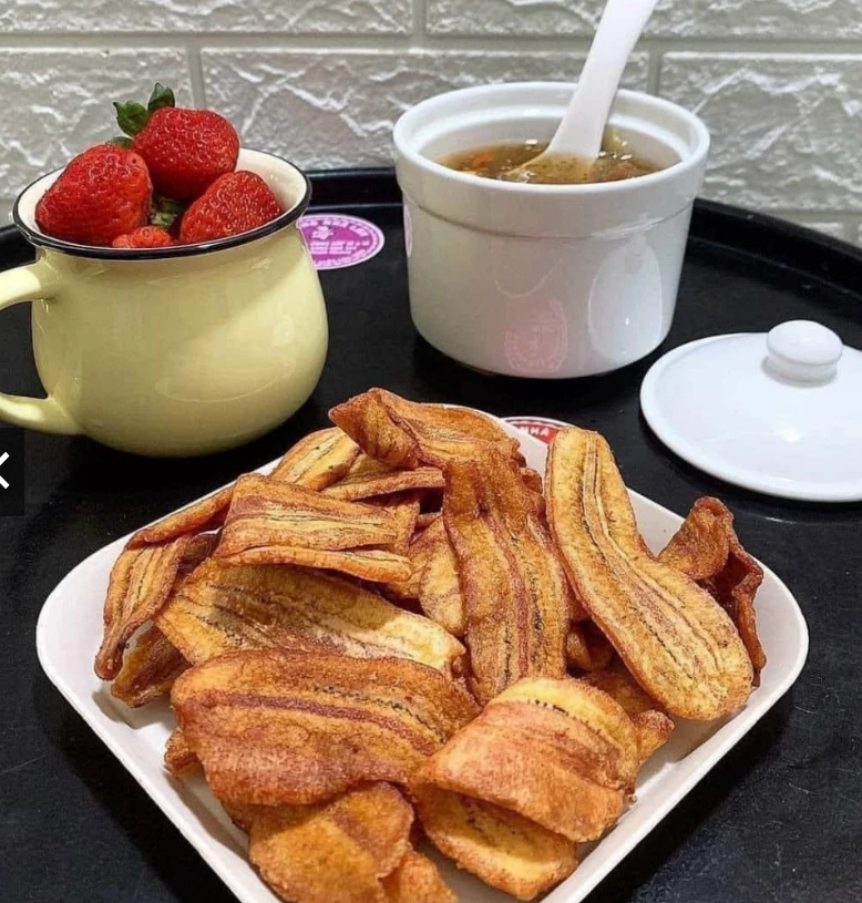 Chuối sấy giòn heathy nguyên vị 500gr ( Túi)