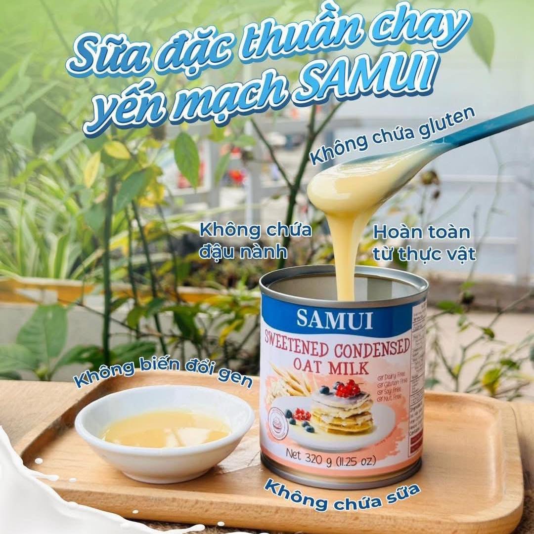 Sữa Đặc Thuần chay Yến mạch SAMUI 320gr ( Hộp)