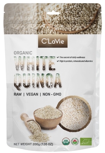 Hạt Diêm Mạch Quinoa Trắng Hữu Cơ C'LaVie 200g ( Gói)