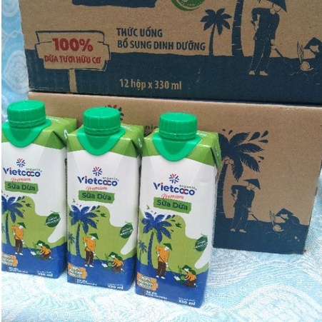 Sữa dừa hữu cơ 12 hộp 330ml