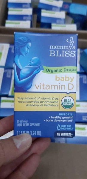 Vitamin D3 hữu cơ Mommy Bliss (3,24ml)