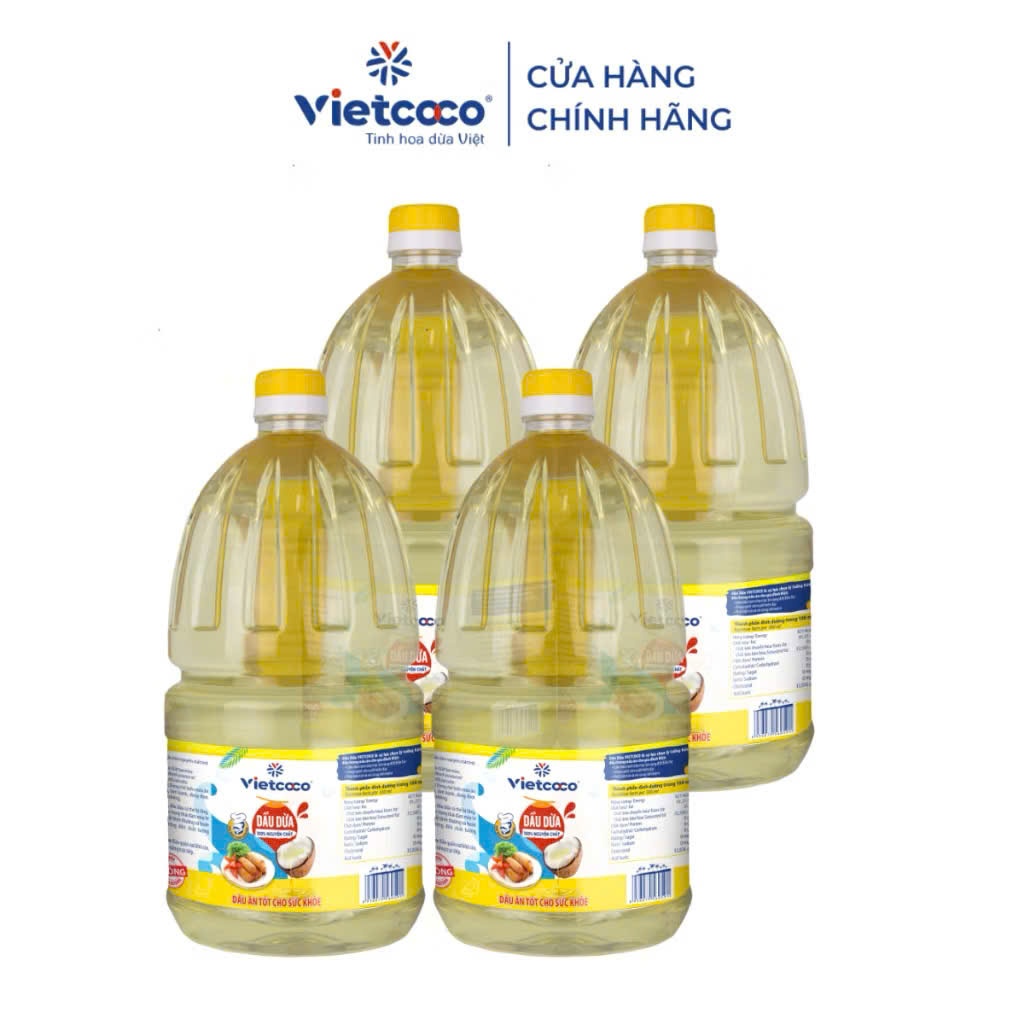 Dầu dừa NẤU ĂN Vietcoco 2 lít