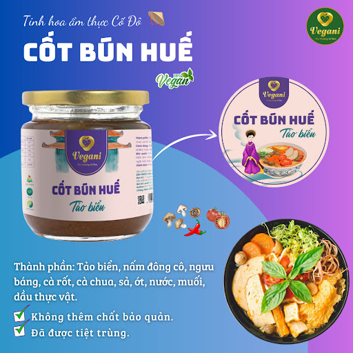 Cốt Bún Huế Tảo Biển 250gr VEGANI