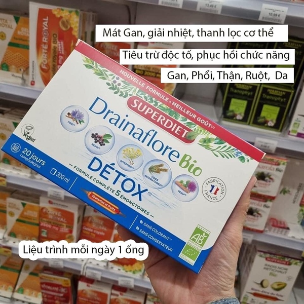 THẢI ĐỘC CHUYÊN SÂU DETOX CƠ THỂ 5 IN 1 PHÁP VEGAN