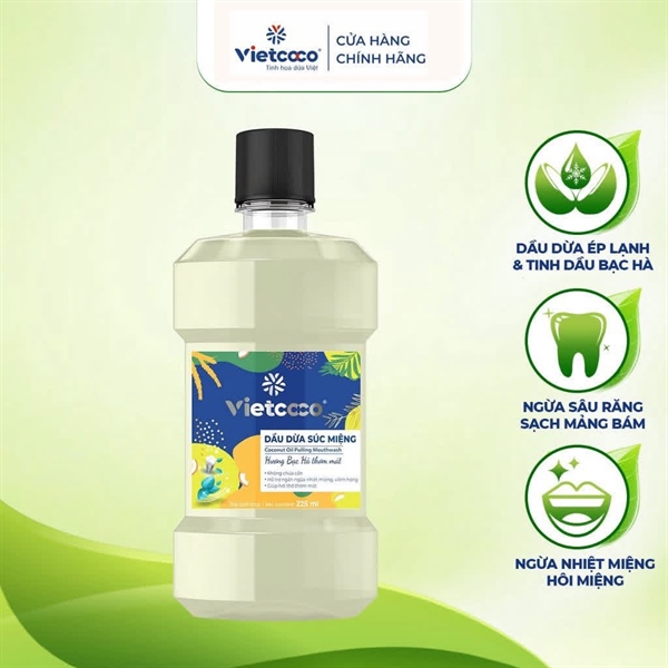 Dầu dừa xúc miệng Vietcoco 225ml
