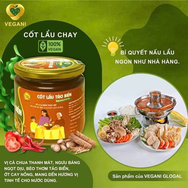 Cốt Lẩu Chay Tảo Biển VEGANI 250gr