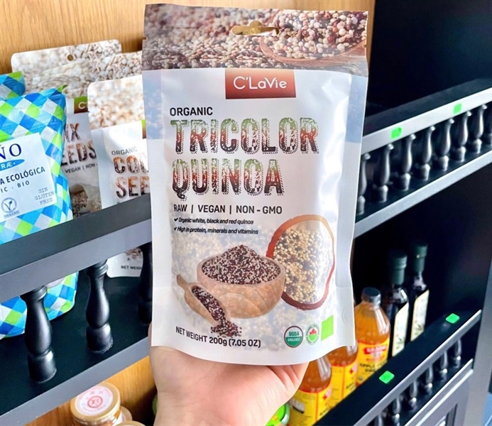 Hạt Diêm Mạch Quinoa 3 Màu Hữu Cơ Clavie 200gr ( Gói)