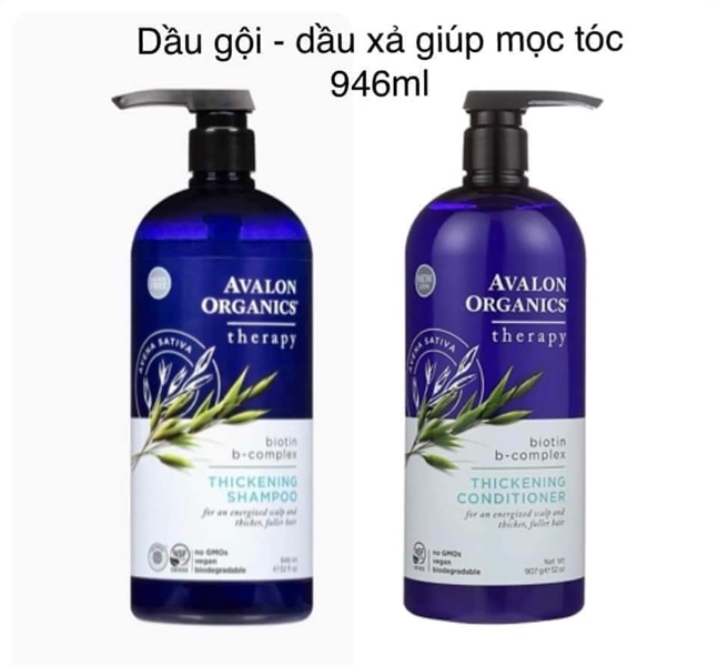 Dầu gội hữu cơ Avalon Organics Biotin mọc tóc 946ml ( Chai )