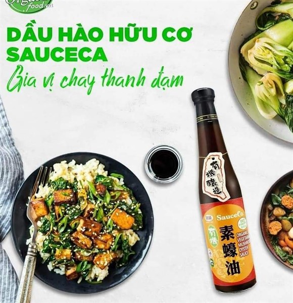 DẦU HÀO NẤM CHAY HỮU CƠ SAUCECO 420mL HÀNG ĐÀI LOAN