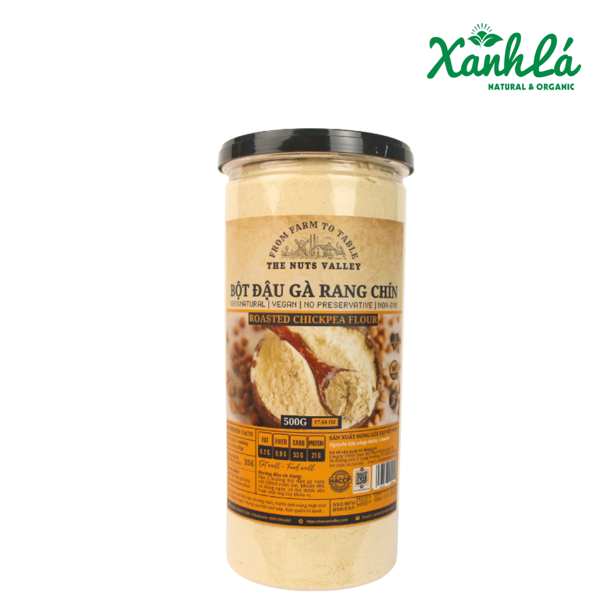 Bột Đậu Gà Rang 500gr ( Hộp)