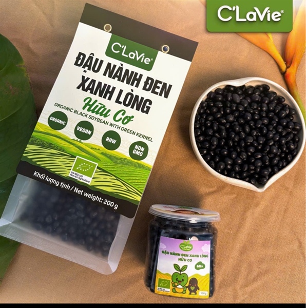 Đậu nành đen Xanh Lòng Hữu cơ 200gr C lavie