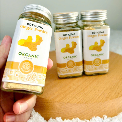 Bột GỪNG hữu cơ VINASAMEX 50gr