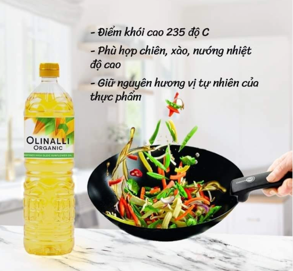 Dầu hướng dương Olinali 1 L ( 1 lít)
