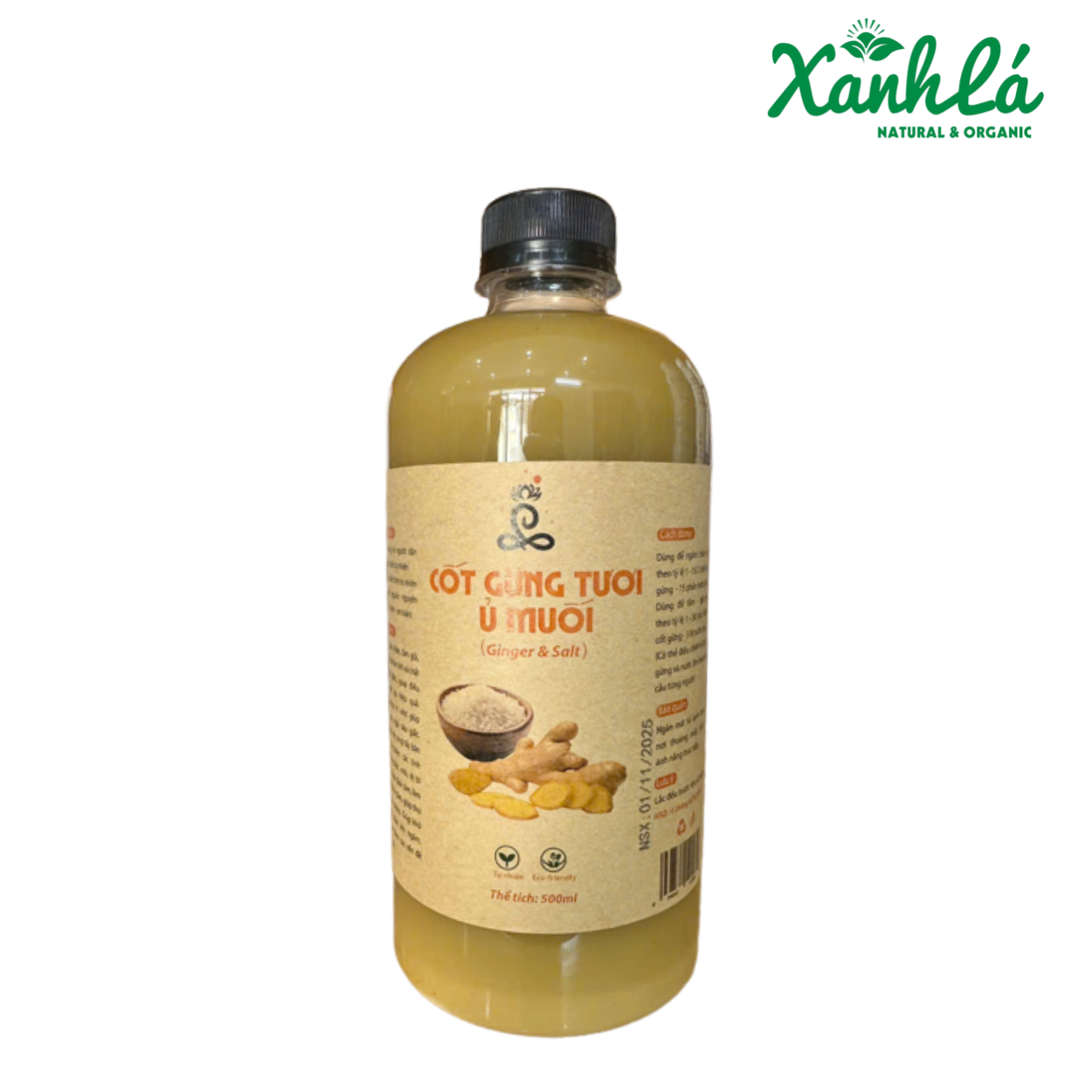 Cốt Gừng Ủ Muối 500ml ( Chai)