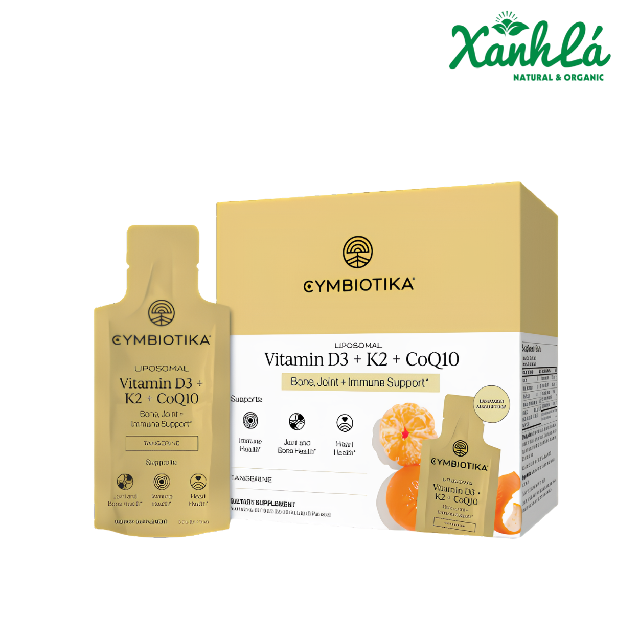 Vitamin D3 K2 + CoQ10 Cymbiotika Hộp 28 gói x 5ml ( Hộp )