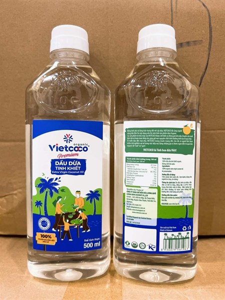 Dầu dừa tinh khiết organic Vietcoco 1 lít