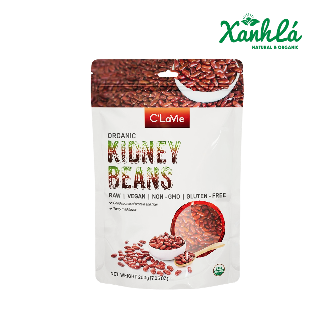 Đậu Đỏ Kidney Hữu Cơ ( Đậu Thận) C'LaVie 200gr ( Gói)