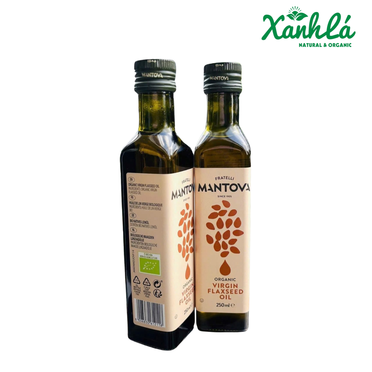 Dầu hạt lanh hữu cơ Mantova 250ml