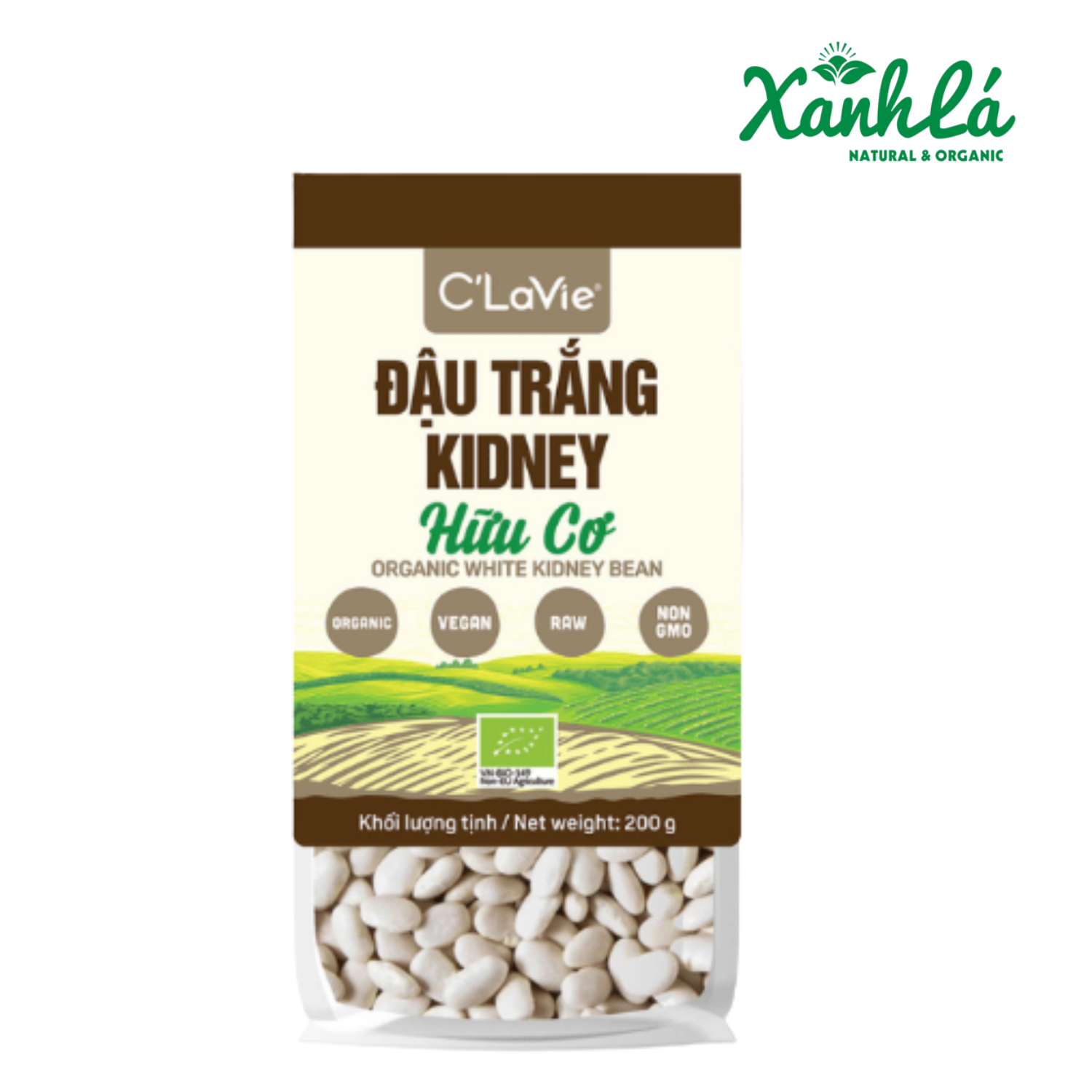 Đậu trắng Kidney hữu cơ C Lavie 200gr