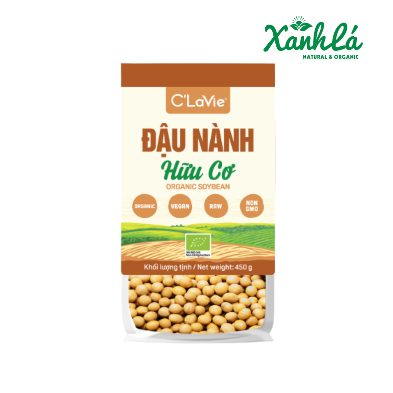 Đậu Nành Hữu Cơ C'Lavie 450g ( Túi)