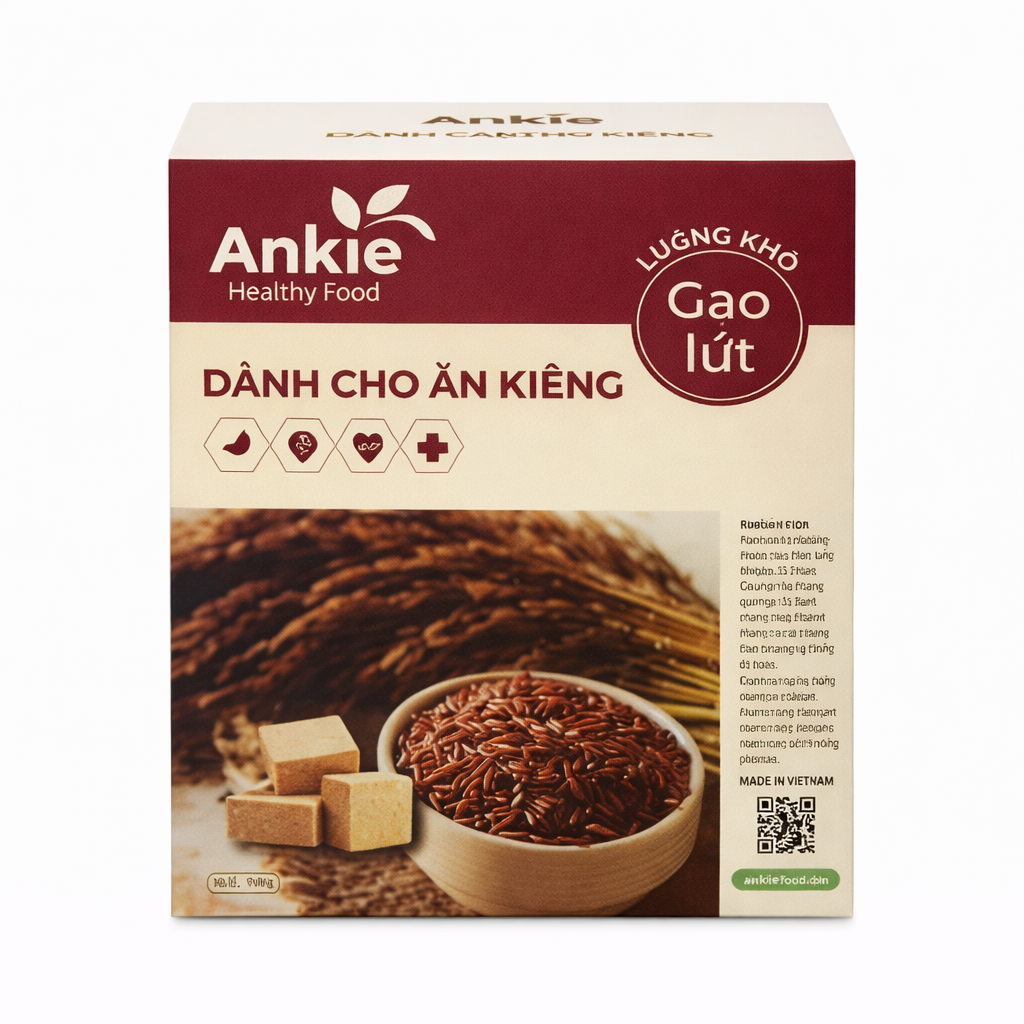 Lương Khô ăn kiêng Gạo Lứt 750gr