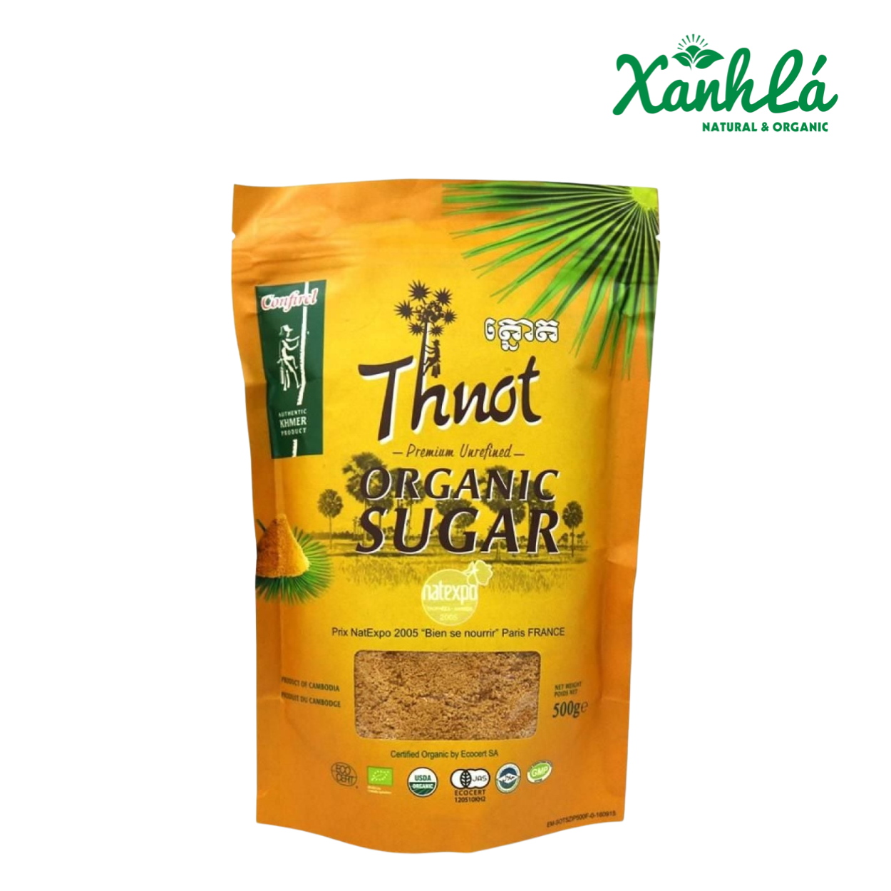 ĐƯỜNG CAMPUCHIA THỐT NỐT HỮU CƠ CONFIREL 500GR