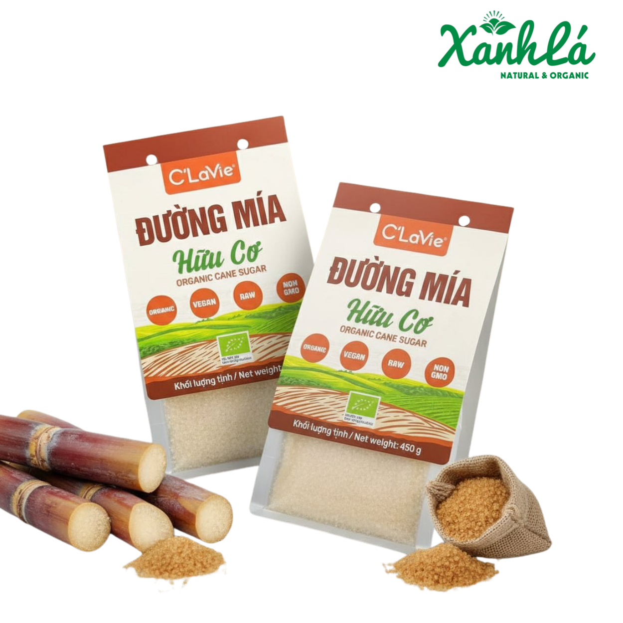 Đường mía Clavie 450gr