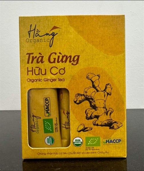 Trà Gừng Hữu cơ Hằng Organic Hộp 20 gói