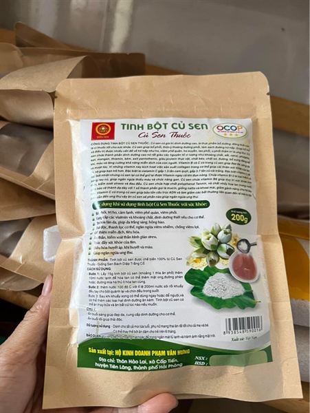 Tinh Bột Củ Sen LÊ BIỂN 500gr ( Túi )