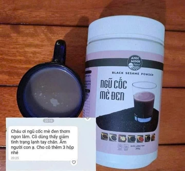 Ngũ Cốc Mè Đen bổ Tuỷ, Bổ Thận 500gr ( Hộp)