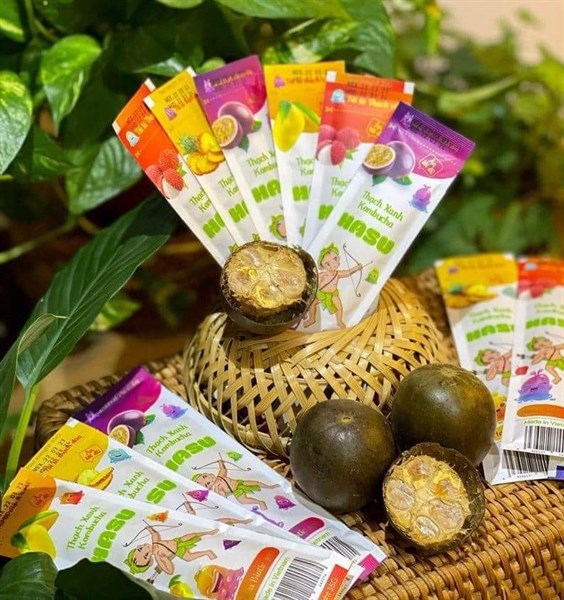 THẠCH TRÀ KOMBUCHA MIX VỊ 1KG