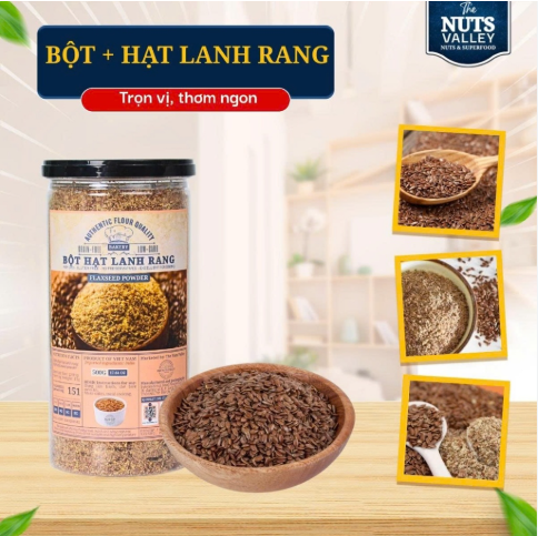 Bột Hạt Lanh rang xay 500gr ( Hộp)