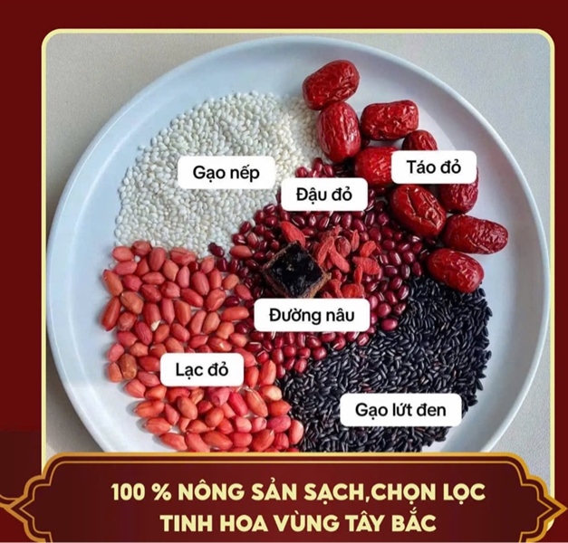 SÉT CHÁO HỒNG DƯỠNG HUYẾT ( 7 gói)