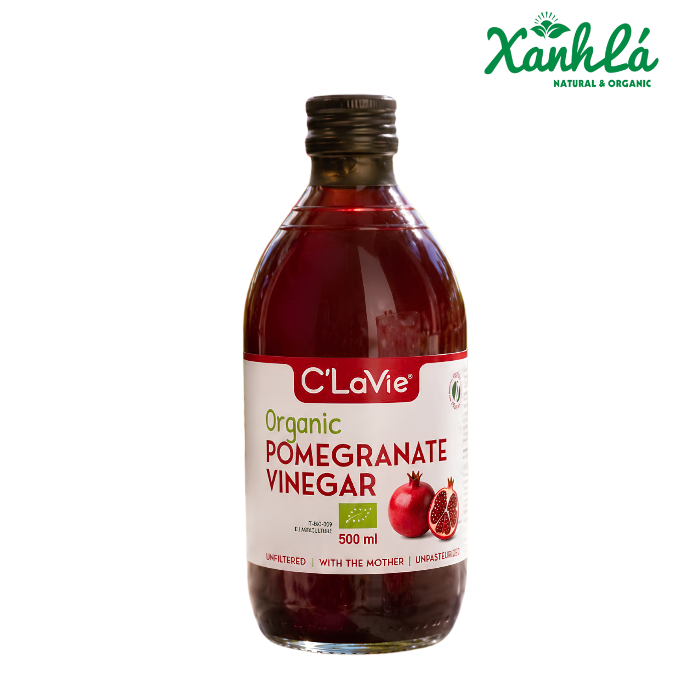 Giấm Lựu Hữu Cơ Clavie 500ml