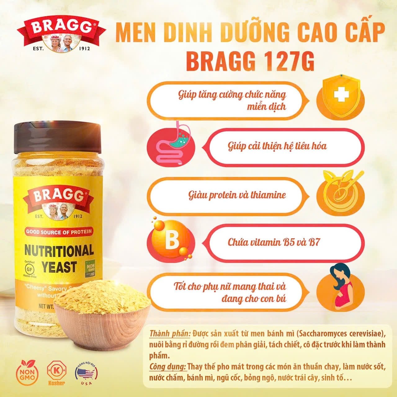 MEN DINH DƯỠNG BRAGG 127gr