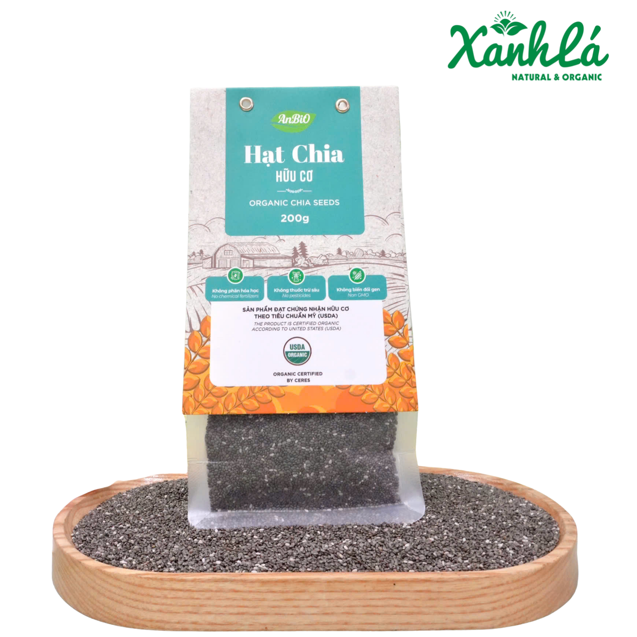 Hạt Chia hữu cơ Anbio 200gr ( Túi )