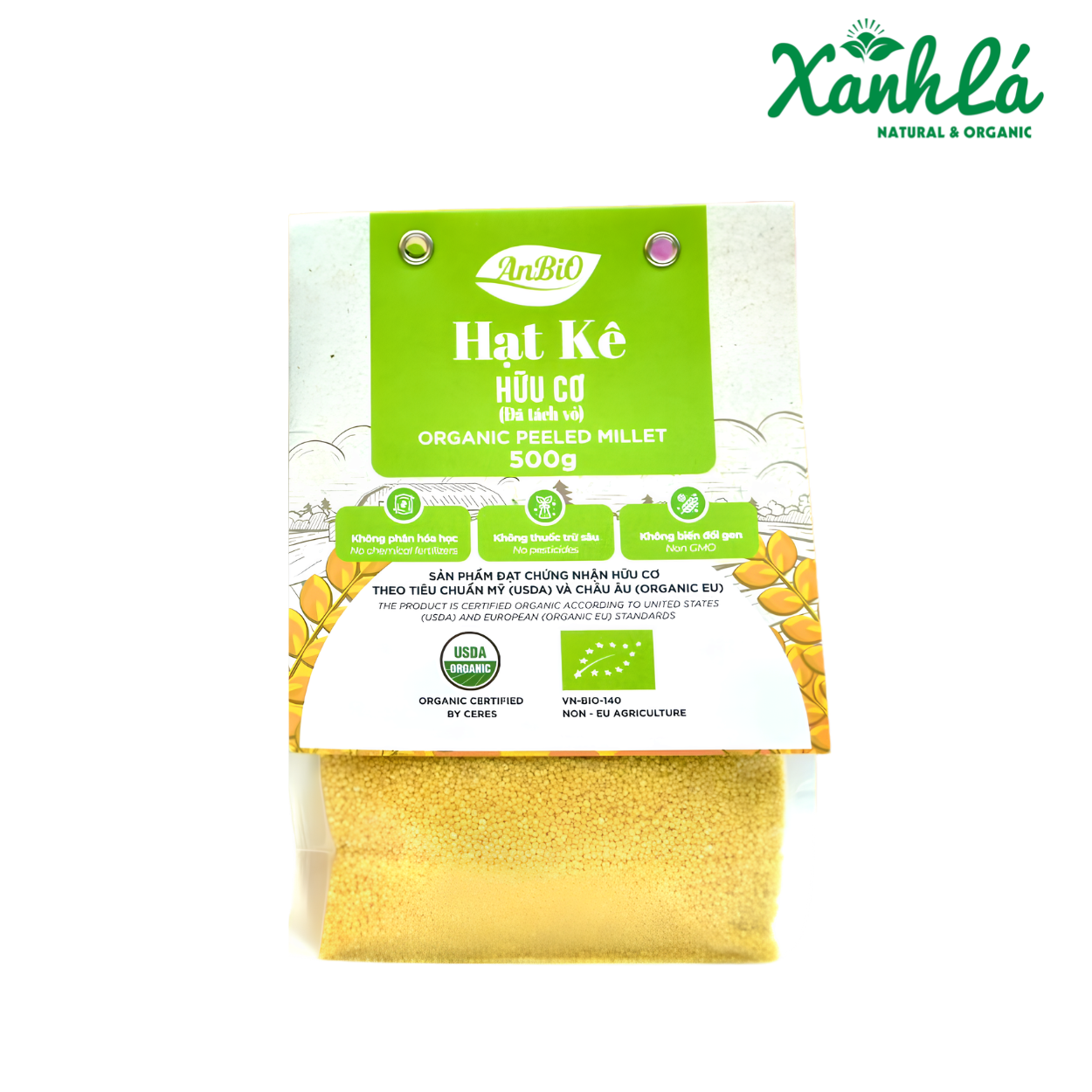 Hạt Kê Hữu Cơ Anbio 500gr ( Túi)