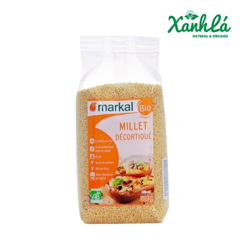 Hạt kê đã bóc vỏ hữu cơ Markal 500g