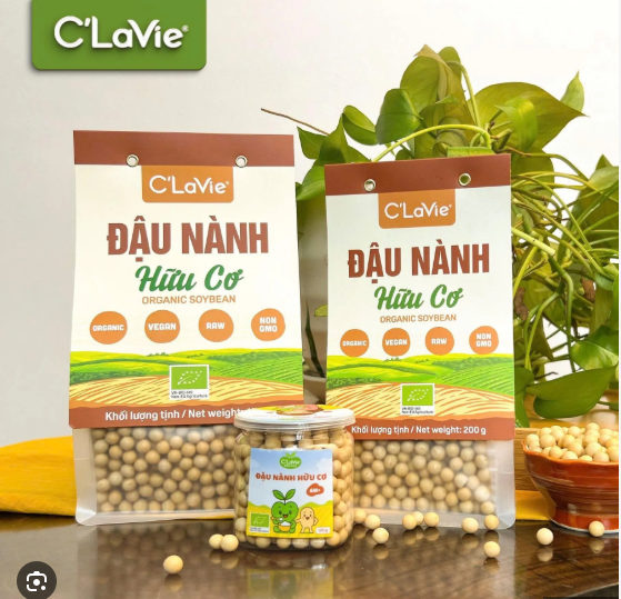 Đậu Nành Hữu Cơ C'Lavie 450g ( Túi)